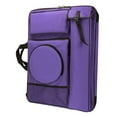 thumbnail image 4 of Case de cartera de arte, mochila de artistas, bolsa de dibujo de almacenamiento que lleva bolsa para viajes, suministros de arte, accesorios, cuaderno Púrpura, 4 of 8