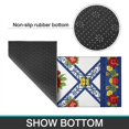 thumbnail image 6 of Pioneer Flower Floral Print Pattern Kitchen Rugs Sets Of 2, Anti Fatigue Non Slip Washable Floor Mats for Kitchen Sink Laundry, 17X30 Inch + 17X47 Inch, 6 of 6