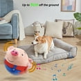 thumbnail image 3 of Usb Rechargeable Dog Plush Toy Singing Talking Bouncing Jump Ball Pet Essential (Red Pig), 3 of 10