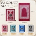 thumbnail image 3 of Mindsoft 8 Pcs Portable Travel Prayer Mat with Compass Islamic Waterproof Polyester Praying Rug with Pocket Sized Carry Bag for Muslim Ramada Eid Gifts (60 cm x 100 Cm), 3 of 7