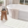 thumbnail image 2 of Bailu Bathroom Rug Set Soft Plush Absorbent Bath Mat Set, Machine Washable Bathroom Mat, White, 16"X24" Inch, 2 of 6