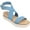 Blue, variant on Journee Collection Womens Havalee Tru Comfort Foam Buckle Platform Sandals