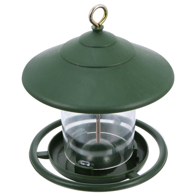UPGRATOR Weather Resistant Plastic Bird Feeder with Hanging Feature for Outdoor Garden Use