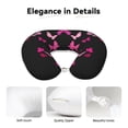 thumbnail image 4 of Xecao Breast Cancer Print Memory Foam Cervical Neck Pillow Versatile U-Shaped Pillows for Home,Office,Camping,Travelling,Soft Washable Cover, 4 of 8