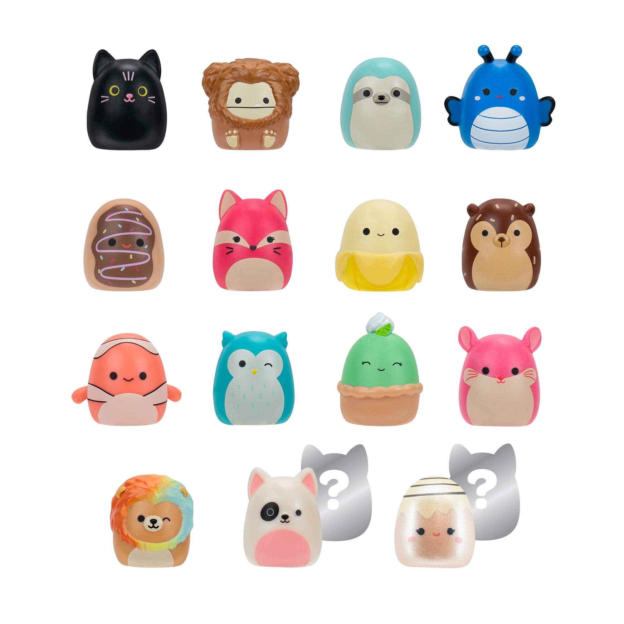 Squish-a-longs by Original Squishmallows 14 Pack - (14) 1 inch Mini-Squish with Accessories