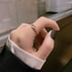 thumbnail image 5 of New 2024 Minimalist Thin Rings For Women Wedding Brilliant Cubic Zircon High Quality Versatile Female Finger Ring Jewelry Gifts, 5 of 5