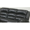 thumbnail image 2 of Beautiful Power Motion Reclining Sofa Plush Cushion Seats Living Room Furniture 3-Seat Couch Black Leatherette, 2 of 4