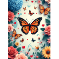 thumbnail image 4 of Floral Butterfly Backdrop Banner for Party Event Backdrop Photography Studio Decoration Photoshoot Wedding Garden Celebration Outdoor Background, 4 of 4