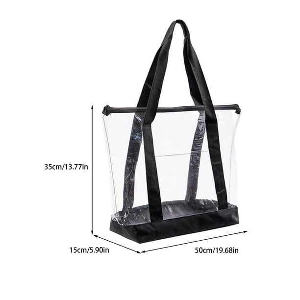 Qarigey Bolsa de mano transparente resistente y duradera de PVC disenada para resistir el desgaste diario Bolsa de mano transparente Bolsas de mensajero y de hombro Walmart en linea