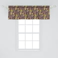 thumbnail image 2 of Ambesonne African Window Valance, Striped Animals Drawings, 54" X 18", Green Brown and Dark Khaki, 2 of 3