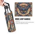 thumbnail image 4 of Yayeee 20oz Insulated Water Bottle Double Wall Stainless Steel with Flip Straw Lid, Blue Geometric Eagle, 4 of 7