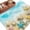 Blue, variant on 6'x9' Area Rugs, Blue Summer Beach Indoor Outdoor Area Rug for Living Room Bedroom, Coastal Starfish Shell Nautical Waves Washable Bathroom Rugs Kitchen Floor Carpet Mats Home Decor Aesthetic