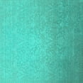 thumbnail image 1 of Ahgly Company Indoor Square Oriental Turquoise Blue Industrial Area Rugs, 3' Square, 1 of 4