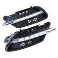 thumbnail image 3 of Astra Depot 2pcs Front Bumper White LED DRL Daytime Running Light Fog Lamps Bezel for Mercedes W204 C-Class AMG Sport 2008-2011, 3 of 8