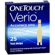 OneTouch Verio Blood Glucose Test Strips, 25 Ct