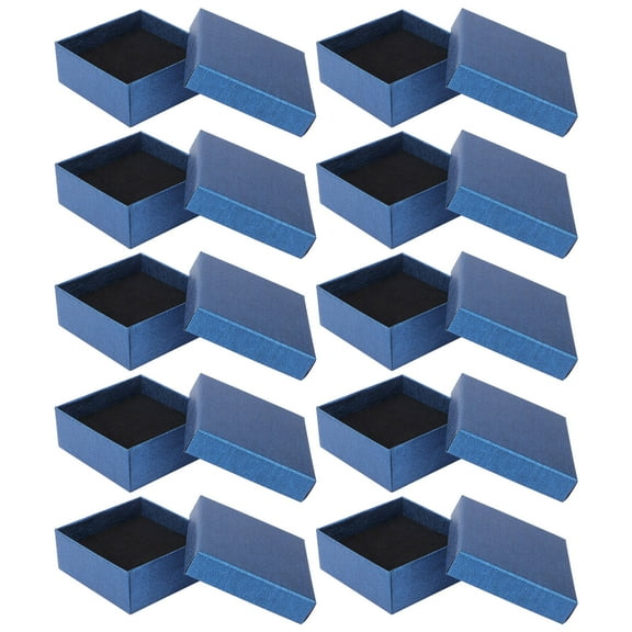 ELAYARD Set of 10 Blue Paperboard Storage Cube Boxes for Adults, Durable Packing and Organization Cases