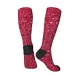 thumbnail image 4 of Balery Pink Glitter Fun Novelty Socks Men'S Women'S Crew Socks Funny Crazy Novelty Socks Quirky And Cool Socks, 4 of 9