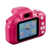 Vivitar Kidzcam Digital Camera for Kids with Rechargeable Battery and 2 Preview Screen, Pink