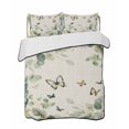 thumbnail image 2 of Quilts Twin XL Size, Eucalyptus Leaves Soft Comforter Bedding Set for Bed, Spring Summer Botanical Sage Green Rustic Lightweight Quilted Bedspread with Pillow Cover(2 Pieces), 68x98 Inch, 2 of 6
