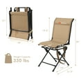 thumbnail image 3 of Gymax Folding 360° Silent Swivel Hunting Chair Blind Chair All-weather Outdoor, 3 of 9