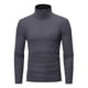 thumbnail image 1 of A Camisa De Fondo Simple Cuello Tortuga Manga Larga Hombres, 1 of 8