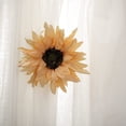 thumbnail image 5 of Monebena 2 Pcs of Rustic Big Diameter 7.08inch Artificial Sunflower Curtain Clips Curtain Tiebacks Accessory Curtain Holder Curtain Holdbacks for Home Office Decoration,Light Yellow, 5 of 14