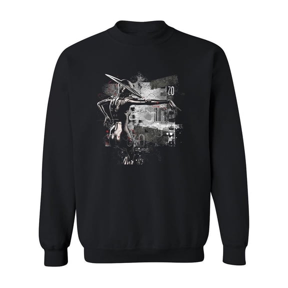Futuristic Fashion. Sweatshirt Men -Image by Shutterstock, Male x-Large