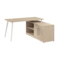thumbnail image 2 of Bush Business Furniture Vista 60W L Shaped Desk with Splayed Metal Legs and Low Storage Cabinet, 2 of 8