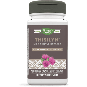 Nature's Way Thisilyn Standardardized Milk Thistle Extract, Supports Liver Function*, 100 Capsules