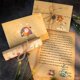 thumbnail image 2 of 5 Juego de sobres para cartas navideñas vintage de 30 m con cuerda de cáñamo y 30 colgantes retro, 2 of 5