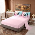 thumbnail image 4 of Erosebridal Galloping Horse Twin Bedding Sets, Pink Cherry Blossoms Bedding Comforter Set, 4 of 6