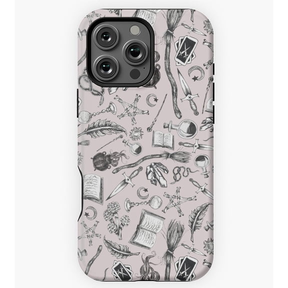 Witchy Woman in Muave Goth Art GA4049 Phone Case for iPhone 11 to 17 Pro Max