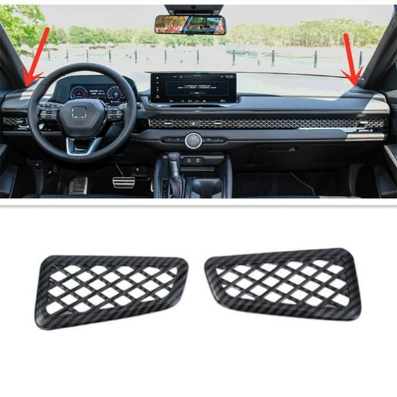 For Honda for Accord 2023-2024 Car Dashboard Air Vent Cover Trim Carbon Fiber