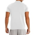 thumbnail image 2 of LiiYii T-Shirt à Manches Courtes Col Montant pour Hommes Demi-Col Roulé Décontracté Basique Slim Léger Tee Uni Blanc B m, 2 of 7