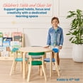 thumbnail image 3 of ECR4Kids Bentwood Table and Curved Back Chair Set, Kids Furniture, Contemporary, 5-Piece, 3 of 9