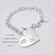 thumbnail image 5 of Pulsera de plata Ley 925 auntentica, modelo IRAIS, largo 18 cm, 5 of 6