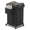 thumbnail image 2 of Auledio Large Laundry Hampers, Oxford Fabric Laundry Hampers Clothes Hampers, Metal Frame and Removable Bag Design with Wheels, Suitable for Bedroom, Bathroom, Dorm Room, Laundry Room (Black), 2 of 6