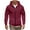 Red, variant on Men Men's Plus Size Winter Hooded Sweater Zipper Solid Color Casual Fashion Hooded Pockets Long Sleeved Outwear