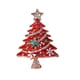 thumbnail image 2 of Broche navideño con forma de árbol de Navidad, con incrustaciones de diamantes y esmalte, ideal para abrigos, suéteres y accesorios de ropa., 2 of 2