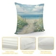 thumbnail image 4 of Creowell Flower & Straw with Blue Sky Printed Short Plush Pillowcase 1 Piece White, 4 of 5
