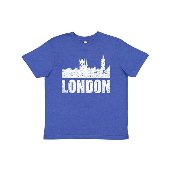 Inktastic London England City Skyline with Grunge Youth T-Shirt