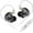 Black with Mic, variant on KZ Gale in-Ear Monitors,Super-Linear Dynamic Driver IEM Earphone,Ultra-Responsive Bass Hi-Fi Wired Gaming Earbuds with Detachable Recessed 2Pin Cable for Audiophile(Without Mic, Black)