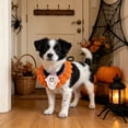 thumbnail image 4 of Yhmxh Halloween Crochet Pet Collar Bandana with Cute Ghost Decor, Pet Hand Knitted Neck Collar, Adjustable Cat Dog Collar for Small Medium Large Dogs Cats Puppy Kitten Halloween Party, 4 of 6