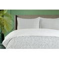 thumbnail image 4 of Ambesonne Floral Duvet Cover Set, Minimal Neutral Tones Flower, 2-Calking, Pale Taupe White, 4 of 7