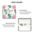 thumbnail image 5 of KLL Lotus Flower Print Tissue Box Cover,Leather Tissue Holder Square Facial Tissue Case Facial Paper Organizer Dispenser for Bathroom, Vanity Countertop, 5 of 7