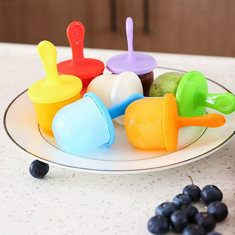 Silicone Popsicle Molds Mini 9-cavity Baby Popsicle Molds Food Grade DIY  Ice Pop Mold with Colorful Plastic Sticks Reusable Popsicle Makers (Orange)  - Yahoo Shopping