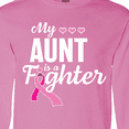 thumbnail image 4 of Inktastic Breast Cancer Awareness My Aunt is a Fighter Long Sleeve T-Shirt, 4 of 5