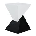 thumbnail image 5 of Geometric MGO Side Table - Black & White Two-Tone Indoor Outdoor Accent Table, 5 of 10