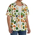 thumbnail image 4 of Fotbe Lemon Fruits Vegetables print Short Sleeve Button Down Shirts for Men Casual Summer Beach Wrinkle Free Shirt-XX-Large, 4 of 7