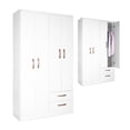thumbnail image 1 of Ropero Mueble Moderno Con 4 Puertas Y 2 Cajones blanco, 1 of 9